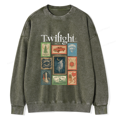 Pagewings Romance Book Lover Unisex Washed Sweatshirt