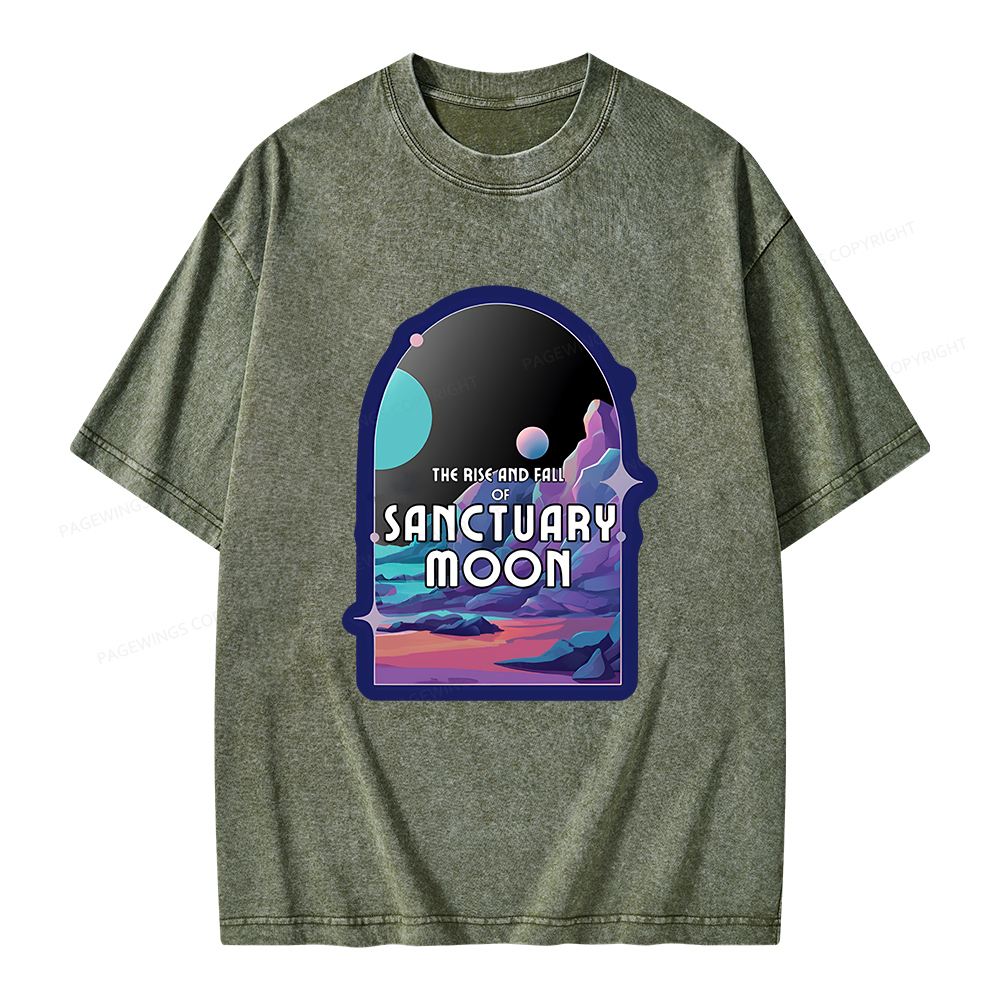 Pagewings Sanctuary Moon Unisex Washed T-shirt