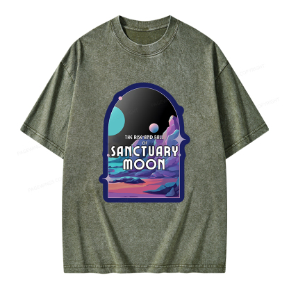 Pagewings Sanctuary Moon Unisex Washed T-shirt
