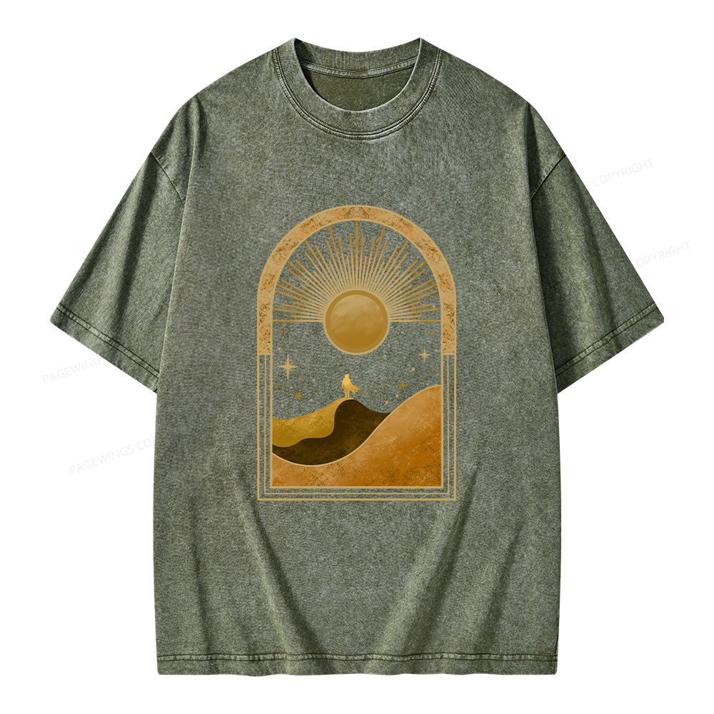 Pagewings Sci-Fi Lover Unisex Washed T-shirt