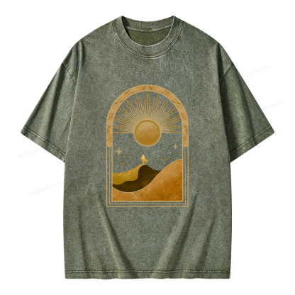 Pagewings Sci-Fi Lover Unisex Washed T-shirt