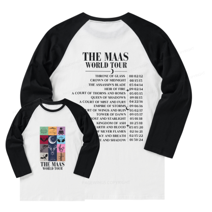 Pagewings World Tour Long Sleeve Raglan T-shirt