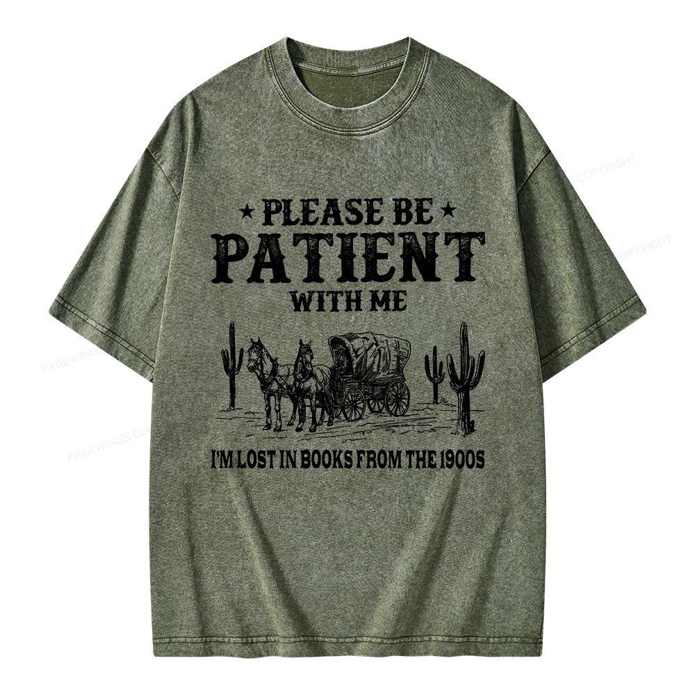 Pagewings I’m Lost In Books From The 1900s Unisex Washed T-shirt