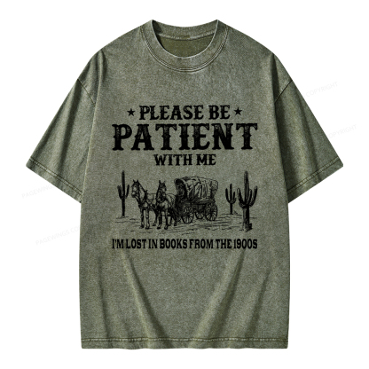 Pagewings I’m Lost In Books From The 1900s Unisex Washed T-shirt