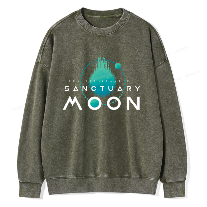 Pagewings Sanctuary Moon Unisex Washed Sweatshirt