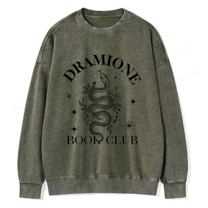 Pagewings Dramione Book Club Unisex Washed Sweatshirt