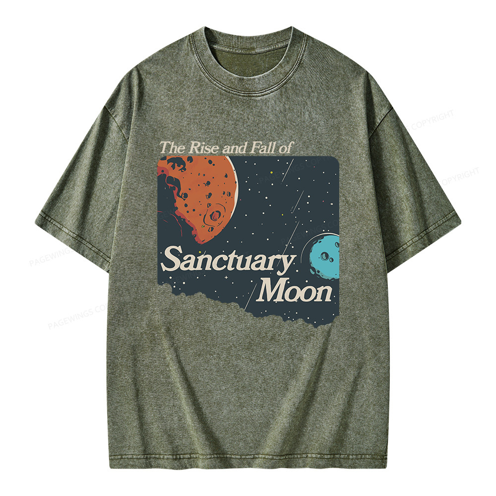 Pagewings Sanctuary Moon Unisex Washed T-shirt