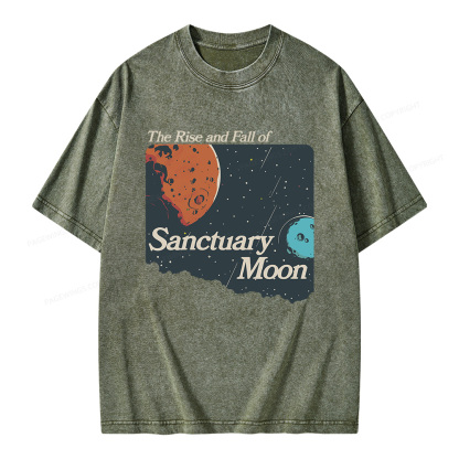 Pagewings Sanctuary Moon Unisex Washed T-shirt