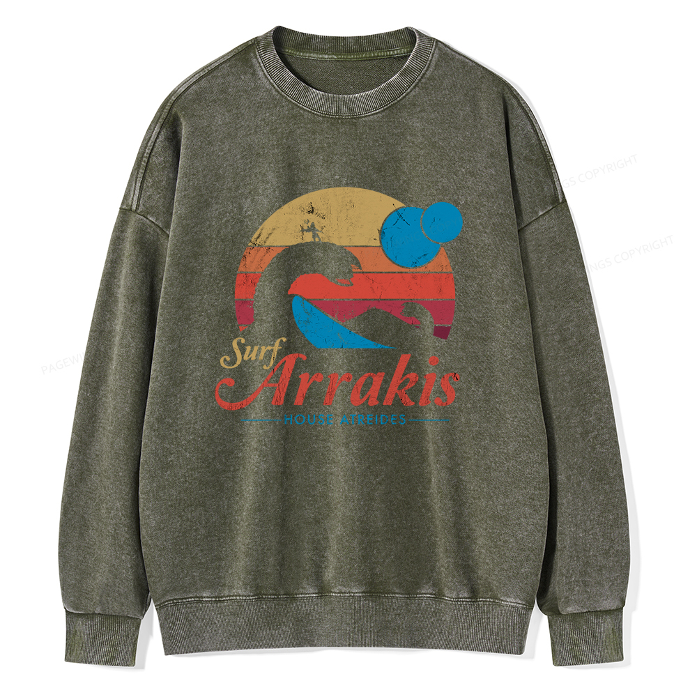 Pagewings Visit Arrakis Unisex Washed Sweatshirt