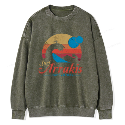 Pagewings Visit Arrakis Unisex Washed Sweatshirt