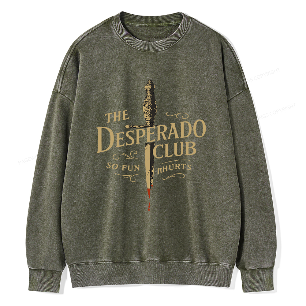 Pagewings Desperado Club Unisex Washed Sweatshirt