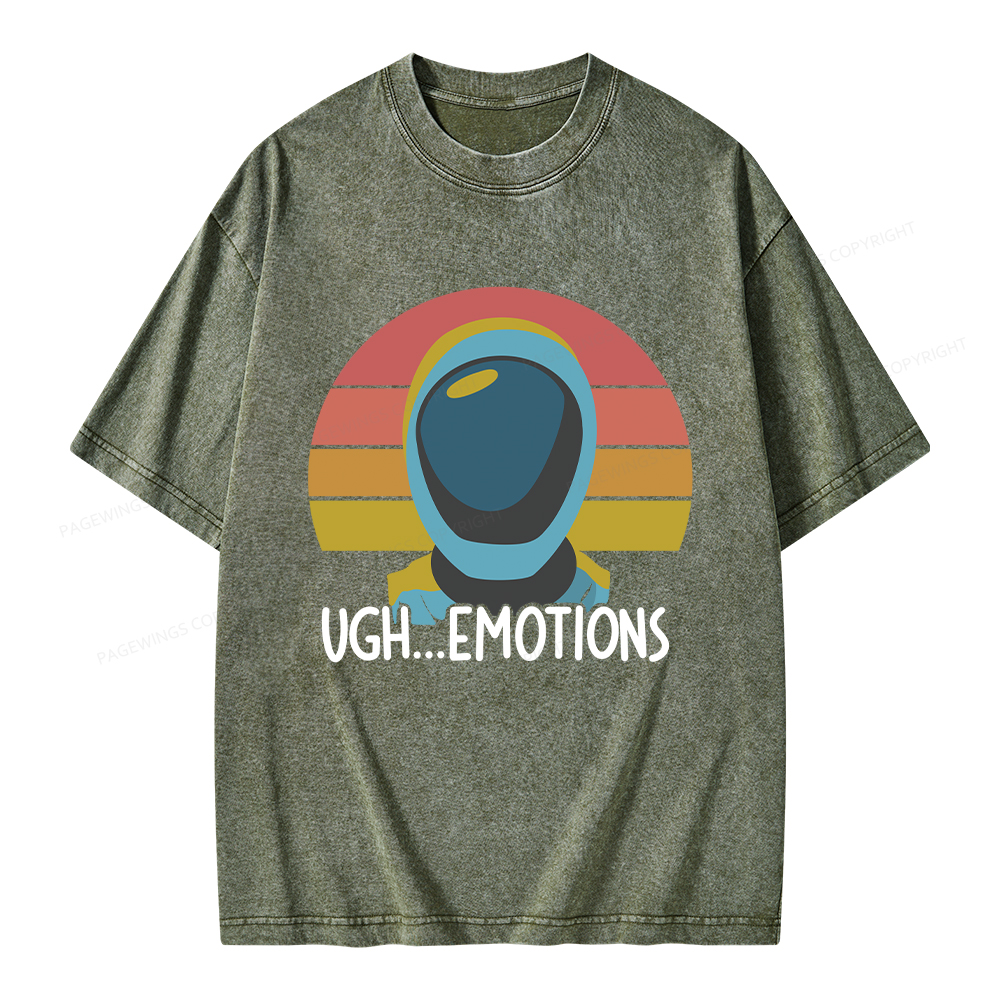 Pagewings Ugh...Emotions Unisex Washed T-shirt