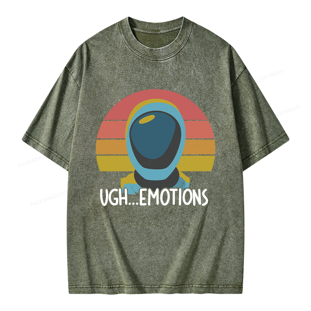 Pagewings Ugh...Emotions Unisex Washed T-shirt