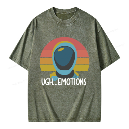 Pagewings Ugh...Emotions Unisex Washed T-shirt