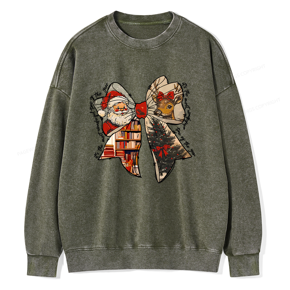 Pagewings It's The Most Wonderful Time Of The Year Unisex Washed Sweatshirt