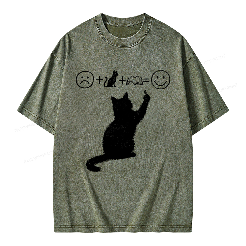 Pagewings A Good Life Is Made Up of Books Unisex Washed T-shirt