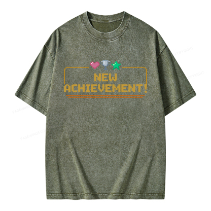 Pagewings New Achievement Unisex Washed T-shirt