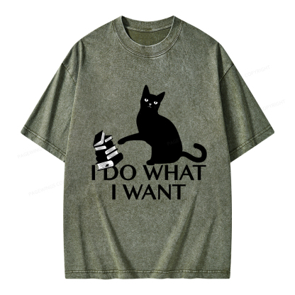 Pagewings I Do What I Want Unisex Washed T-shirt