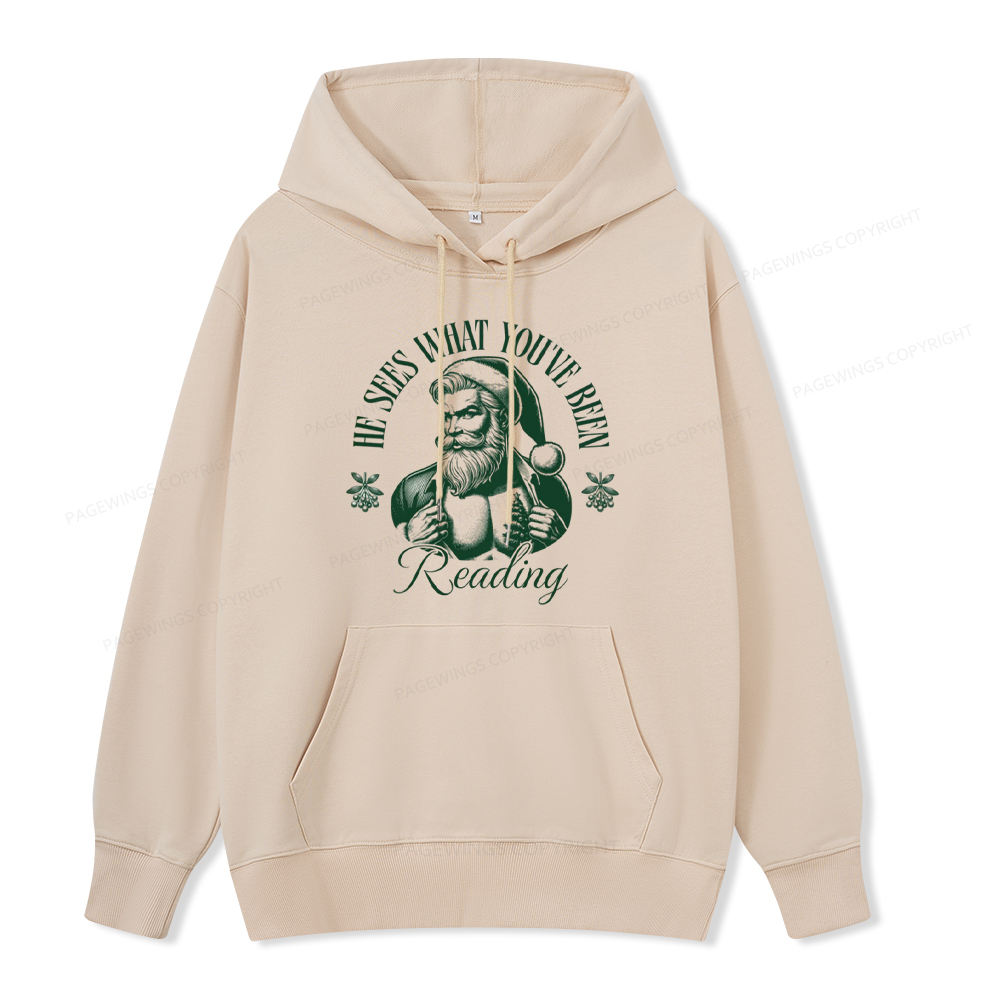 Pagewings He Sees What You've Been Reading Unisex Classic Hoodie