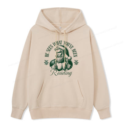 Pagewings He Sees What You've Been Reading Unisex Classic Hoodie