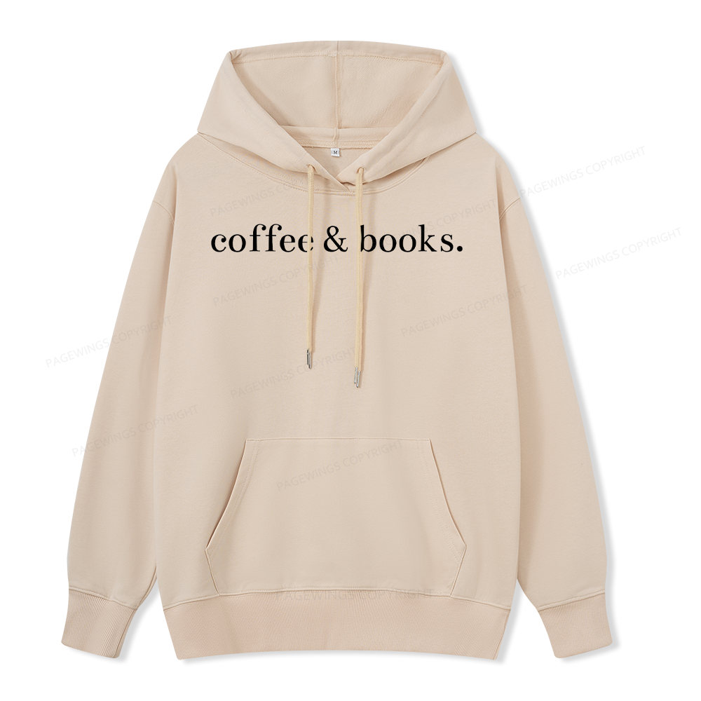 Pagewings Coffee & Books Are All my favorites Unisex Classic Hoodie