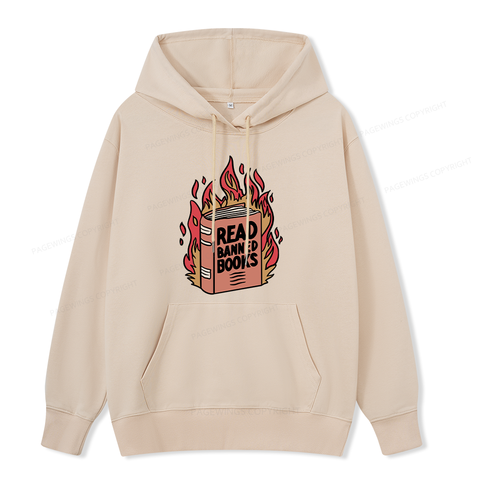 Pagewings Read Banned Books  Unisex Classic Hoodie