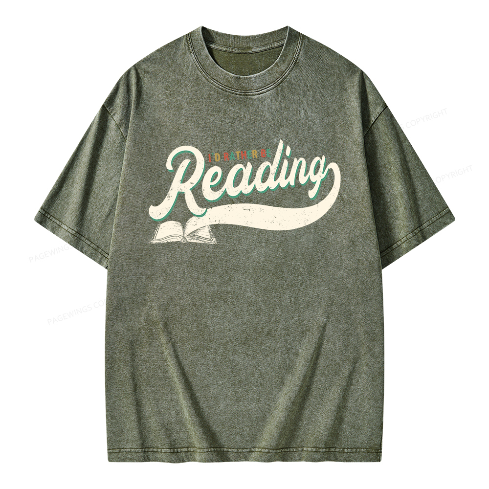 Pagewings I’d Rather Be Reading Unisex Washed T-shirt