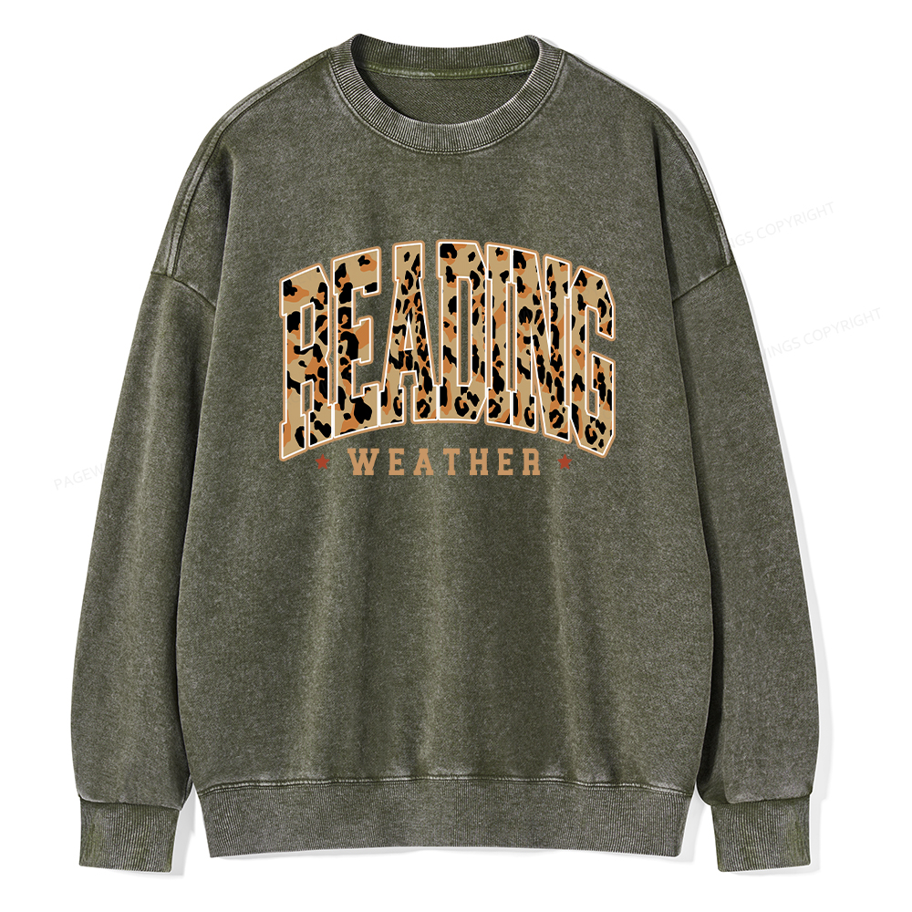 Pagewings Reading Unisex Washed Sweatshirt