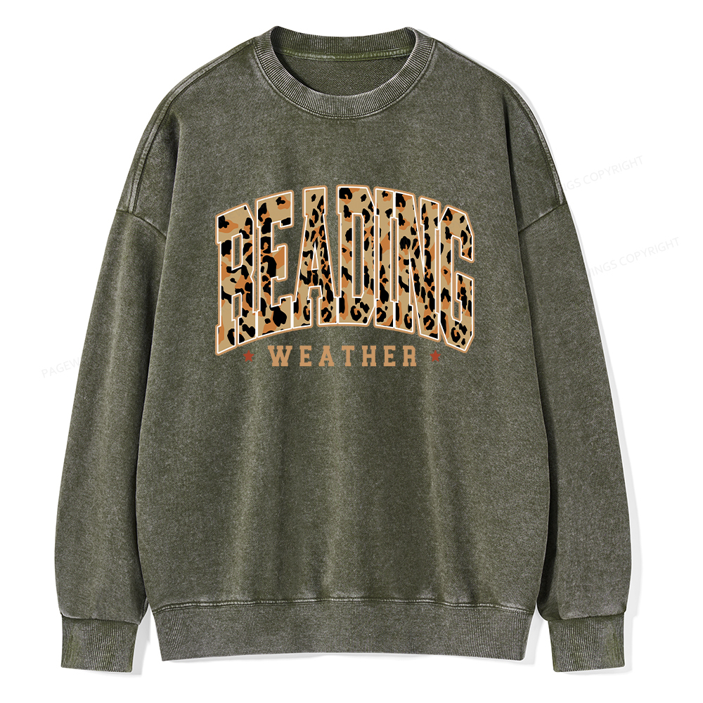 Pagewings Reading Unisex Washed Sweatshirt
