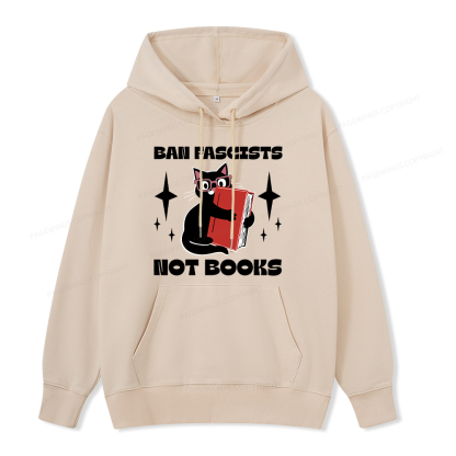 Pagewings Ban Fascists Not Books Unisex Classic Hoodie