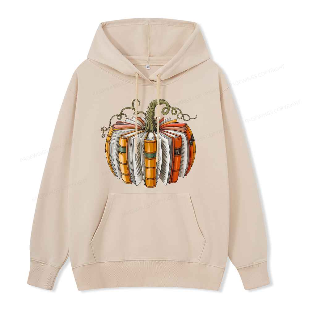 Pagewings Fall Book Pumpkin Unisex Classic Hoodie