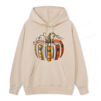 Pagewings Fall Book Pumpkin Unisex Classic Hoodie