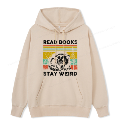 Pagewings Read Books Stay Weird Unisex Classic Hoodie