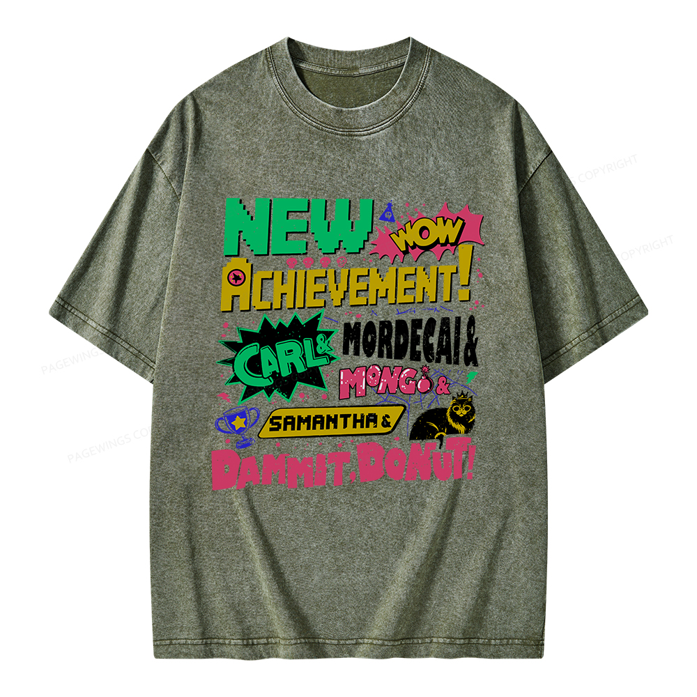Pagewings New Achievement Unisex Washed T-shirt
