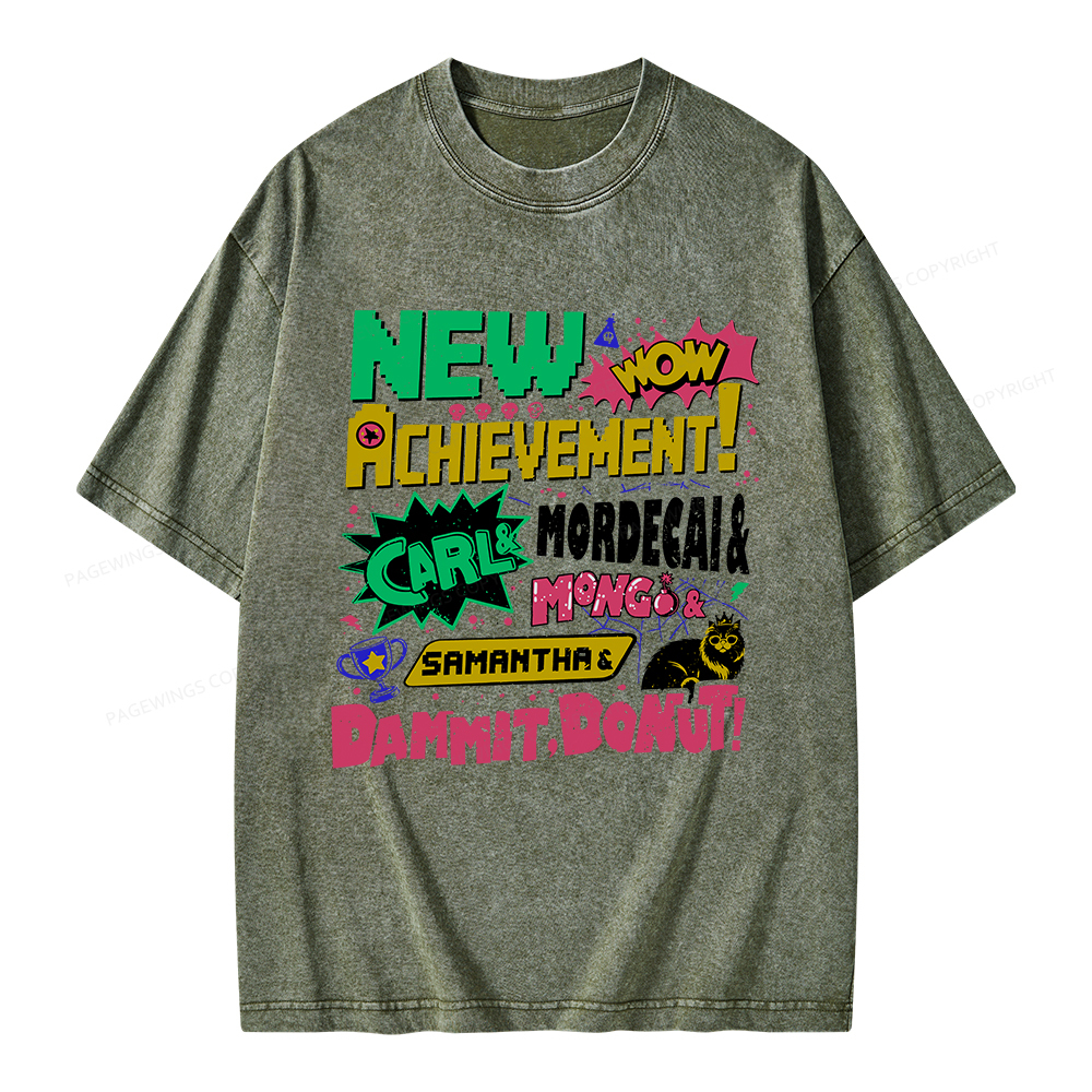 Pagewings New Achievement Unisex Washed T-shirt