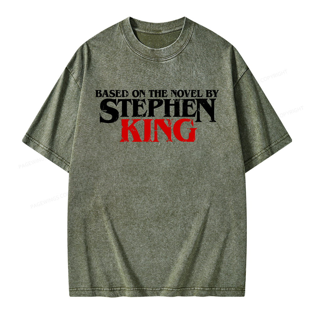 Pagewings Based on the novel by Stephen King Unisex Washed T-shirt