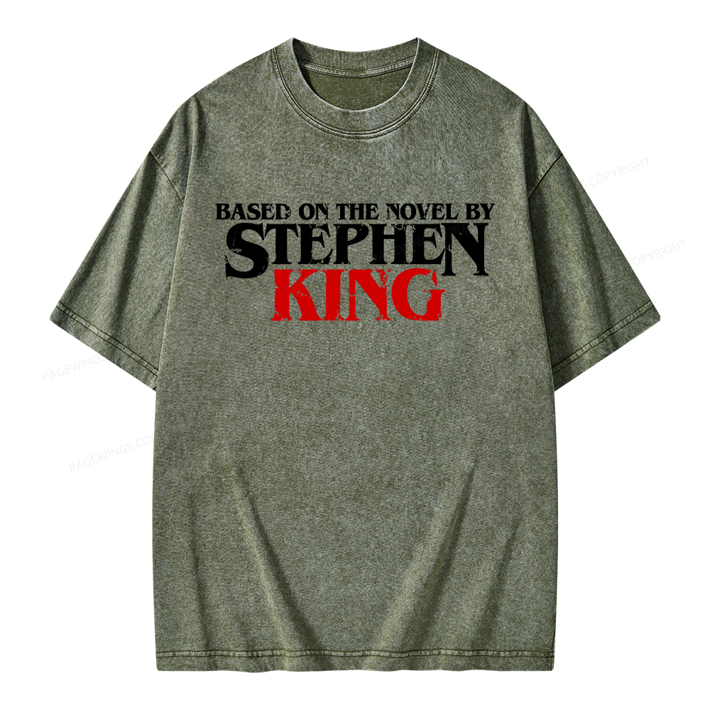 Pagewings Based on the novel by Stephen King Unisex Washed T-shirt