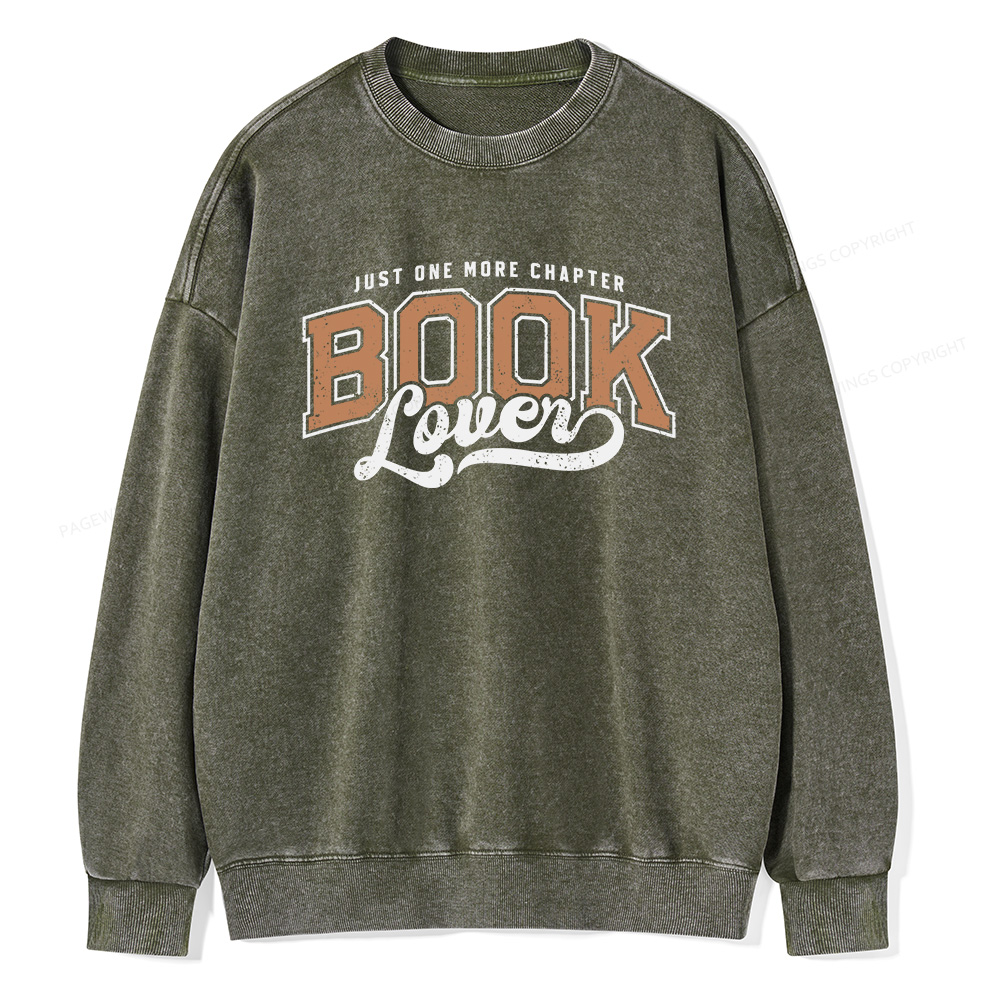 Pagewings One More Chapter  Unisex Washed Sweatshirt