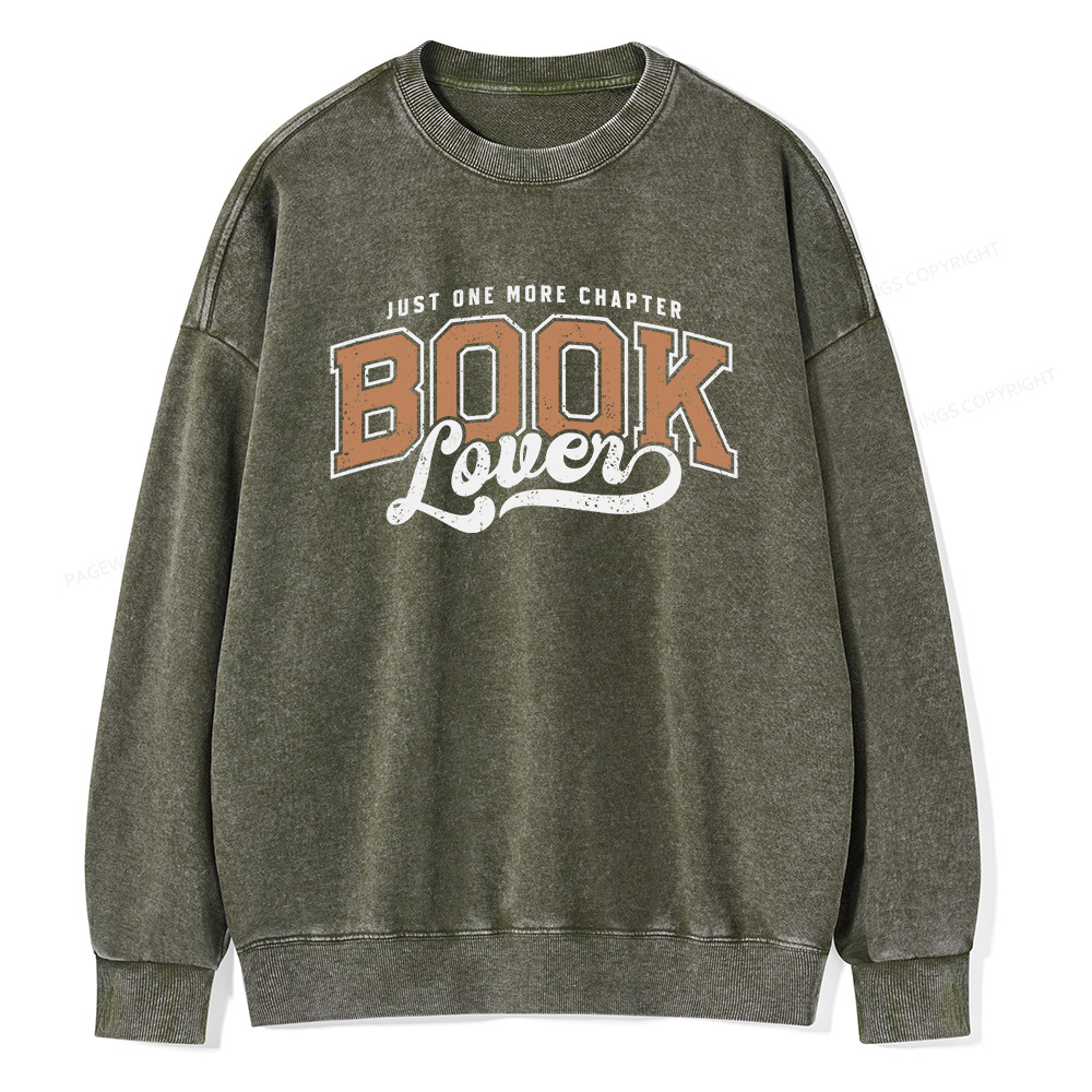 Pagewings One More Chapter  Unisex Washed Sweatshirt