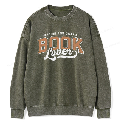 Pagewings One More Chapter  Unisex Washed Sweatshirt