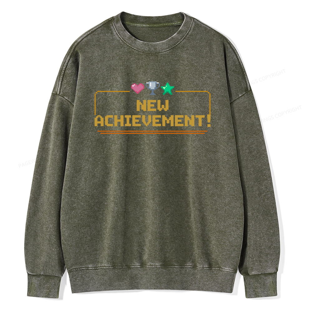 Pagewings New Achievement Unisex Washed Sweatshirt