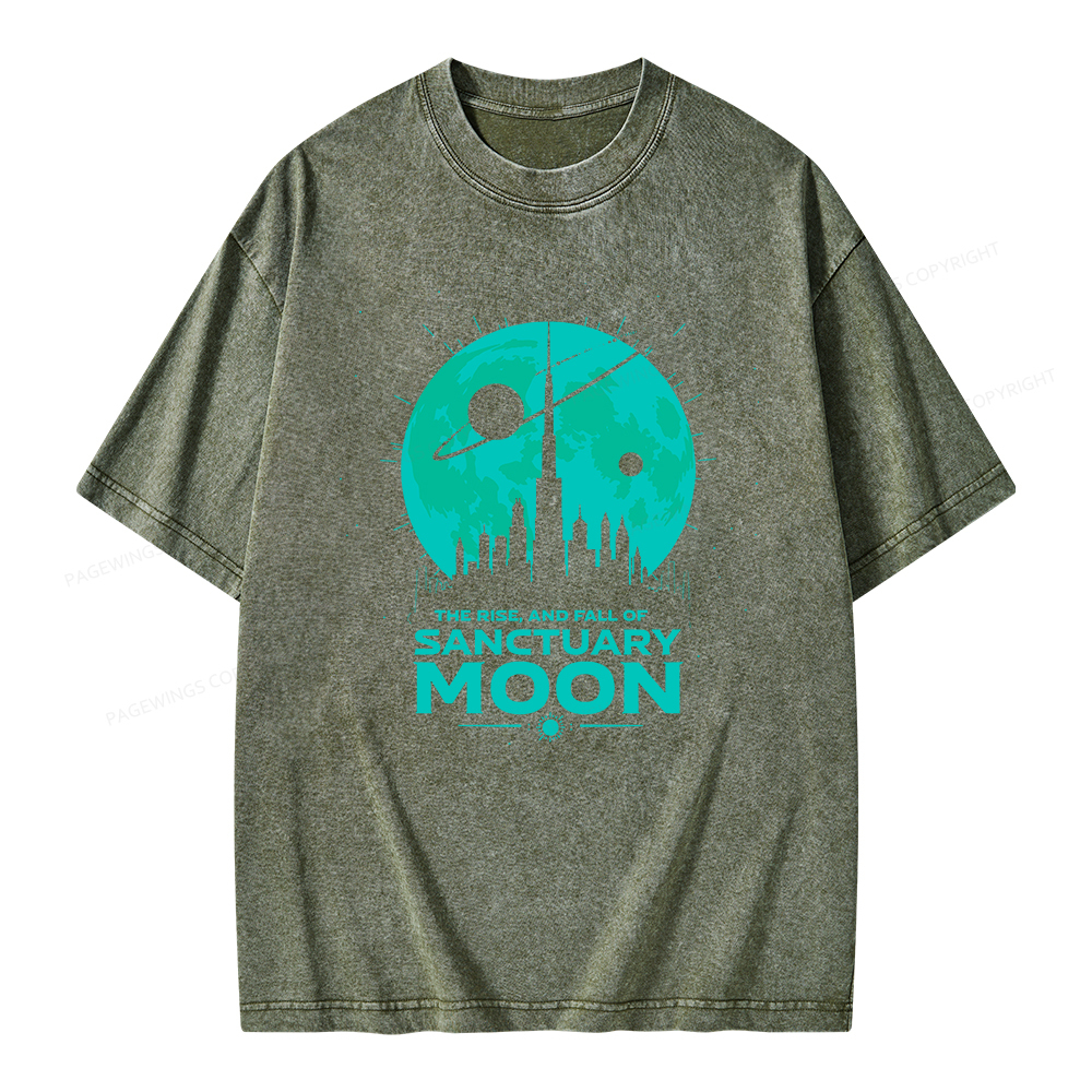 Pagewings Sanctuary Moon Unisex Washed T-shirt