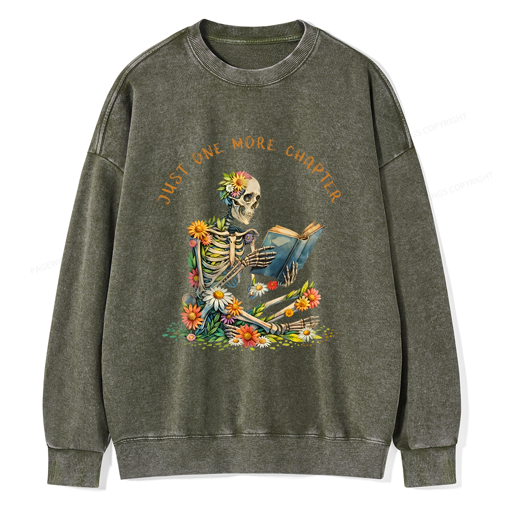 Pagewings  Just More Chapter Unisex Washed Sweatshirt