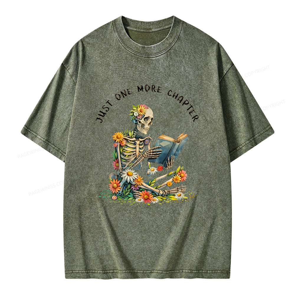 Pagewings Just More Chapter Unisex Washed T-shirt