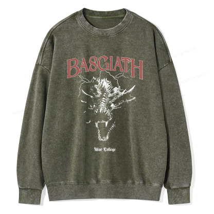 Pagewings Basgiath war college Unisex Washed Sweatshirt