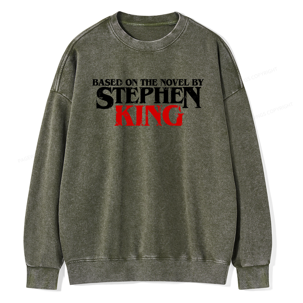 Pagewings Based on the novel by Stephen King Unisex Washed Sweatshirt