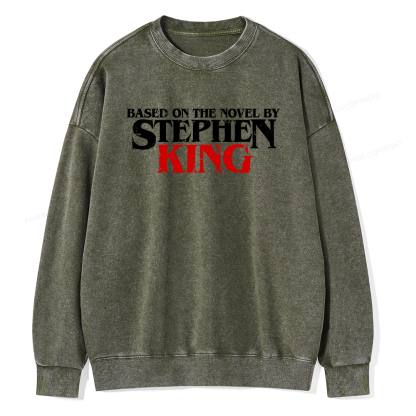 Pagewings Based on the novel by Stephen King Unisex Washed Sweatshirt
