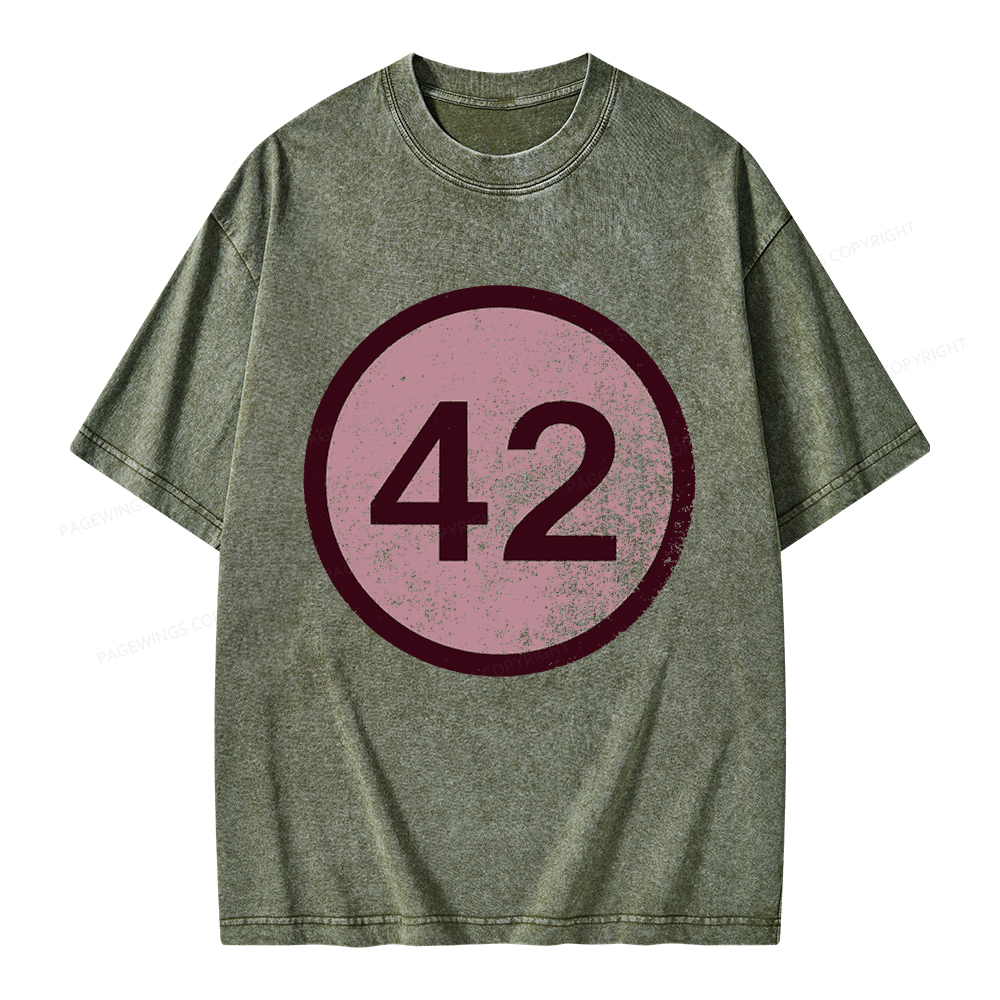 Pagewings 42 Unisex Washed T-shirt