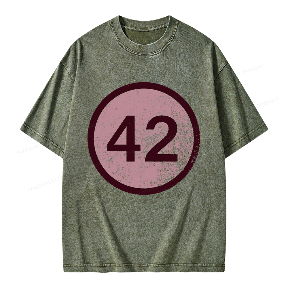 Pagewings 42 Unisex Washed T-shirt
