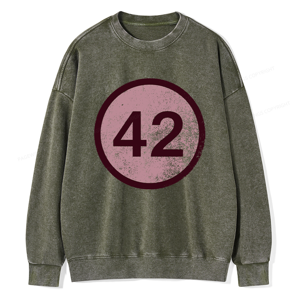 Pagewings 42 Unisex Washed Sweatshirt